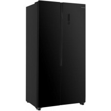 Холодильник з морозильною камерою HEINNER HSBS-H532NFGBKF+