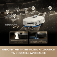 Робот-пилосос з вологим прибиранням Dreame Bot MatriX 10 Ultra White (RLX95CE-Wh)