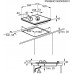 Варильна поверхня газова AEG HKB64540NB